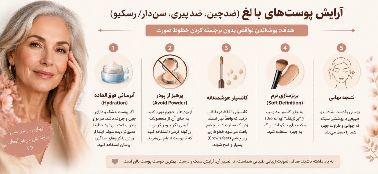 آرایش پوست‌های بالغ (ضدچین، ضدپیری، سن‌دار/رِسکیو)